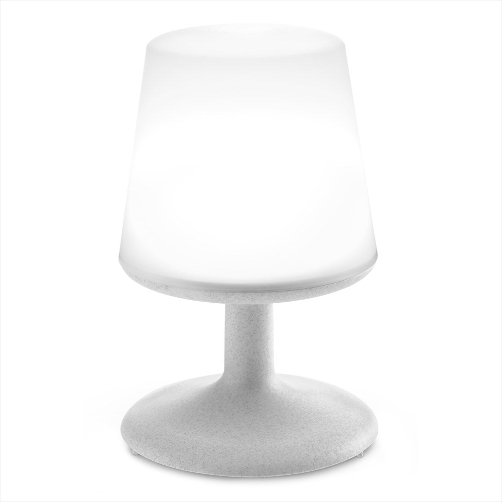 Light To Go LED-Lampa Organic Grå i miljövänlig thermoplast mot vit bakgrund